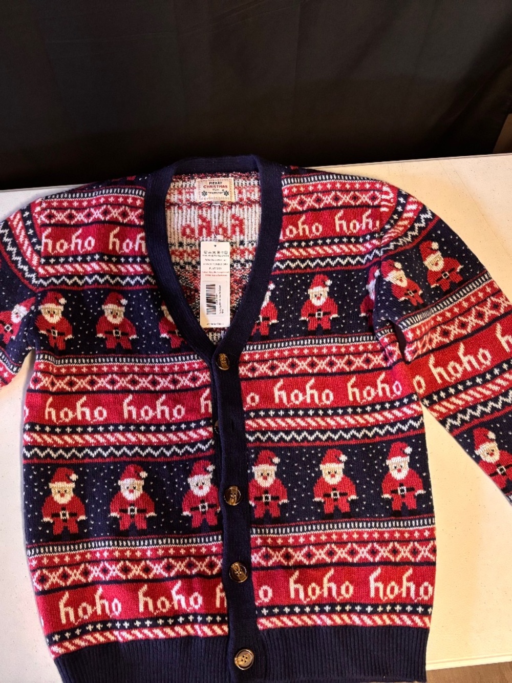New mens large Daisys Boutique cardigan Christmas sweater